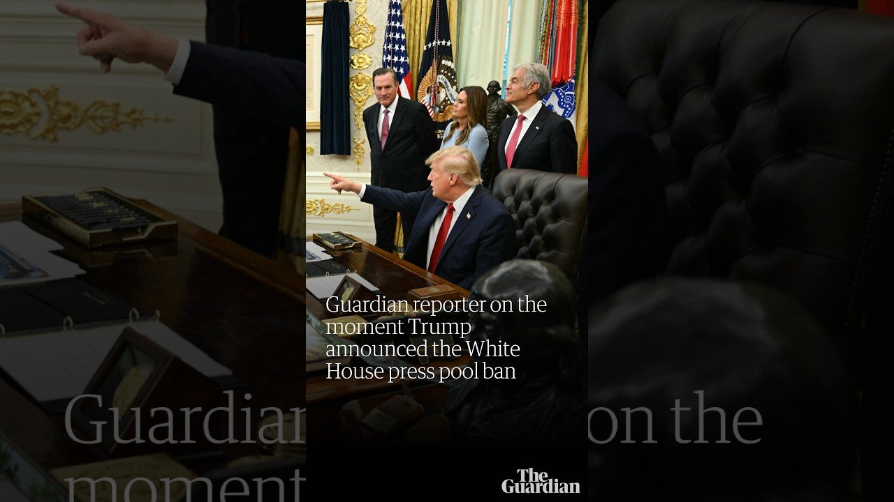 Guardian reporter on the moment Trump announced the White House press pool ban