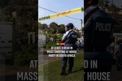 At least 11 people killed in a mass shooting at a house party in South Africa