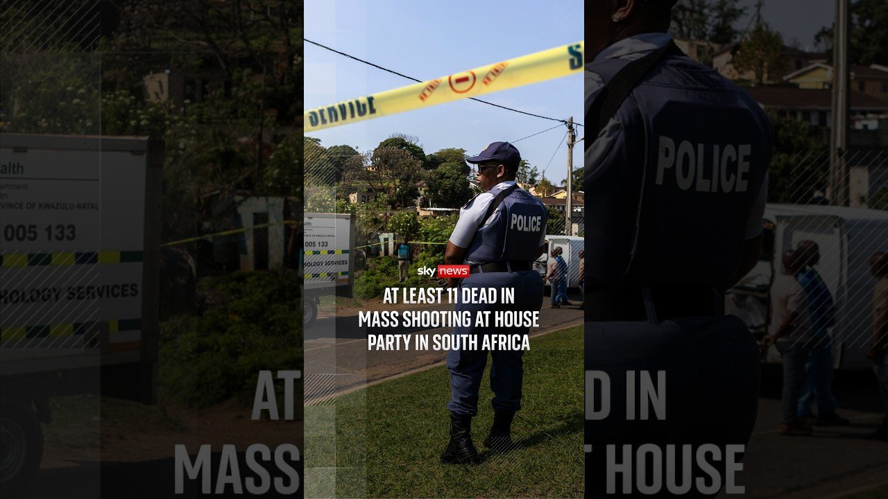 At least 11 people killed in a mass shooting at a house party in South Africa