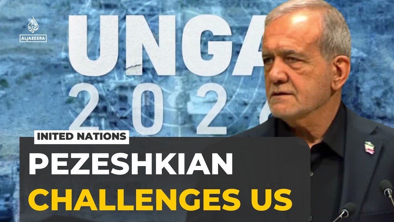Iran's Pezeshkian challenges US ‘terrorist’ label in UNGA speech