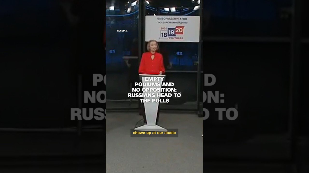 Empty podiums and no opposition: Russians head to the polls
