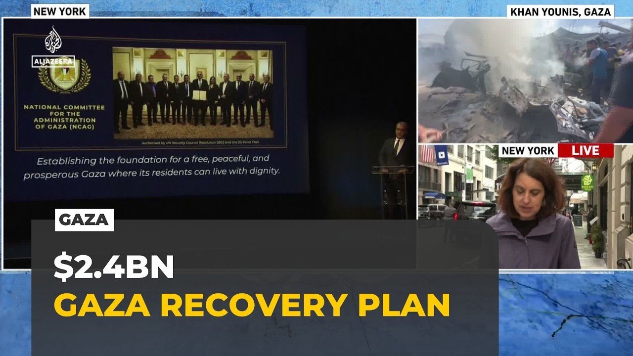 Gaza's $2.4bn recovery plan unveiled at UN as questions over feasibility remain