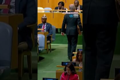 US envoy walks out on Pezeshkian UN speech slamming war on Iran | AJ #shorts