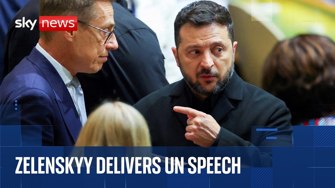 Volodymyr Zelenskyy speaks at UN General Assembly