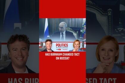 Politics at Sam and Anne's: Has Burnham changed tack on Russia?