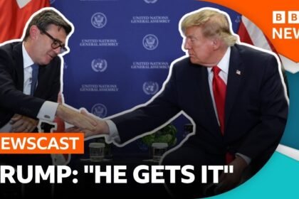 Inside UK prime minister Andy Burnham's first meeting with President Trump | BBC Newscast