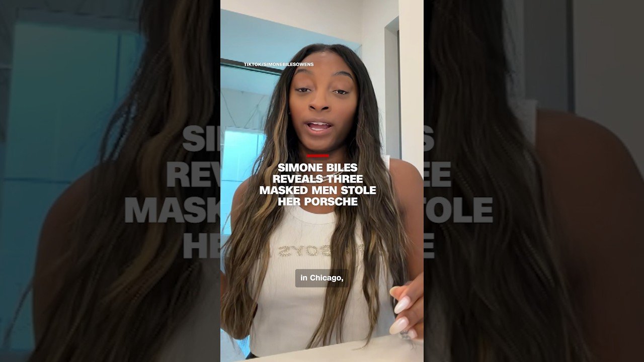 Simone Biles reveals three masked men stole her Porsche