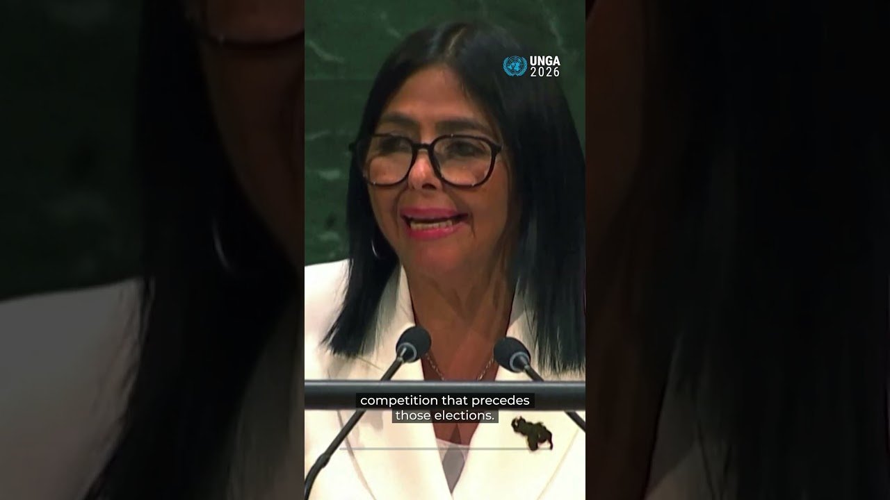 Venezuela’s Rodriguez pledges elections, path forward in UNGA speech