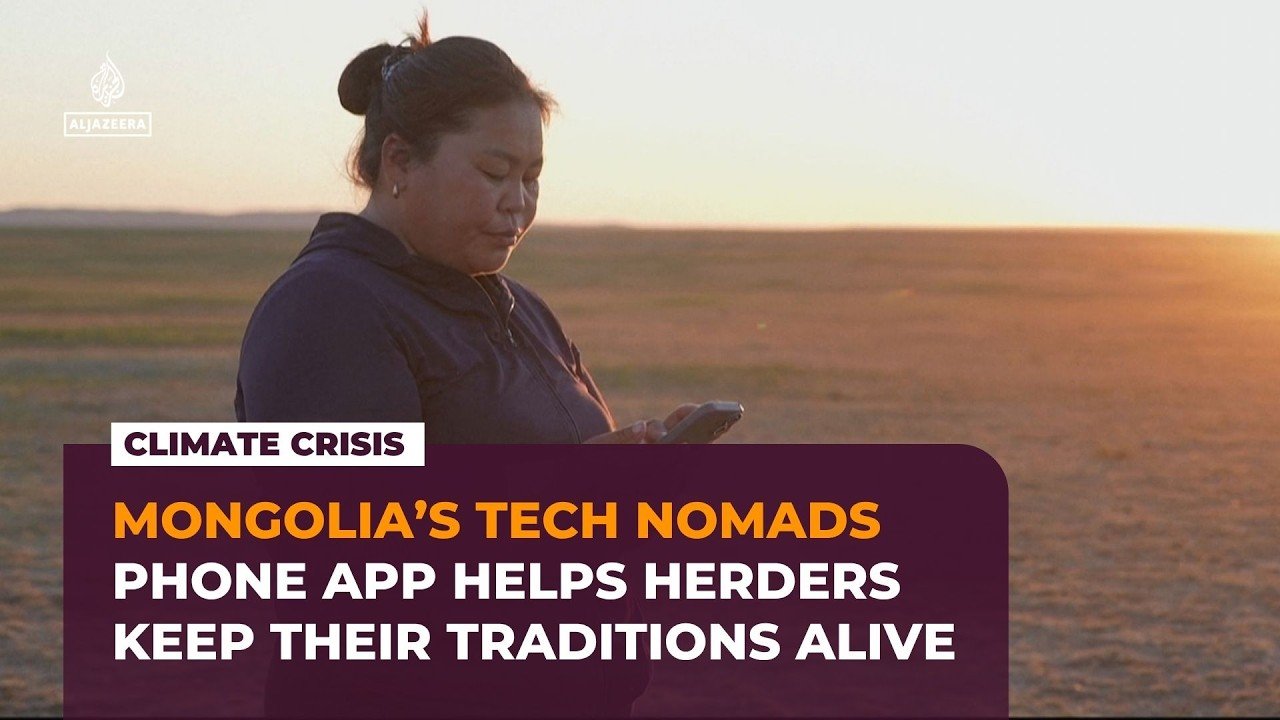 Mongolia’s nomadic herders use GPS and AI to protect livestock from climate threats
