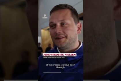 Greenland’s delegation gets hero’s welcome after signing US-Denmark pact | AJ #shorts