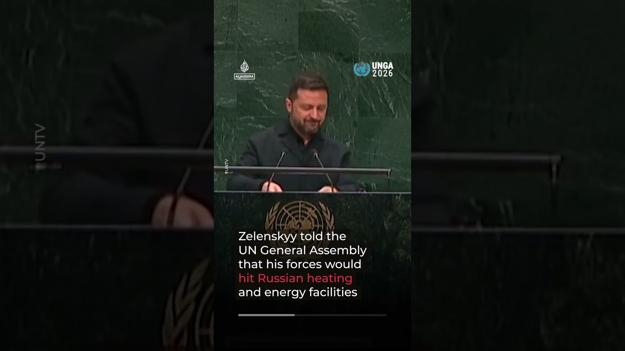 Russia attacks Ukraine while Zelenskyy speaks at UNGA
