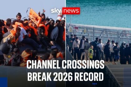 781 small boat migrants crossed the English Channel in a single day