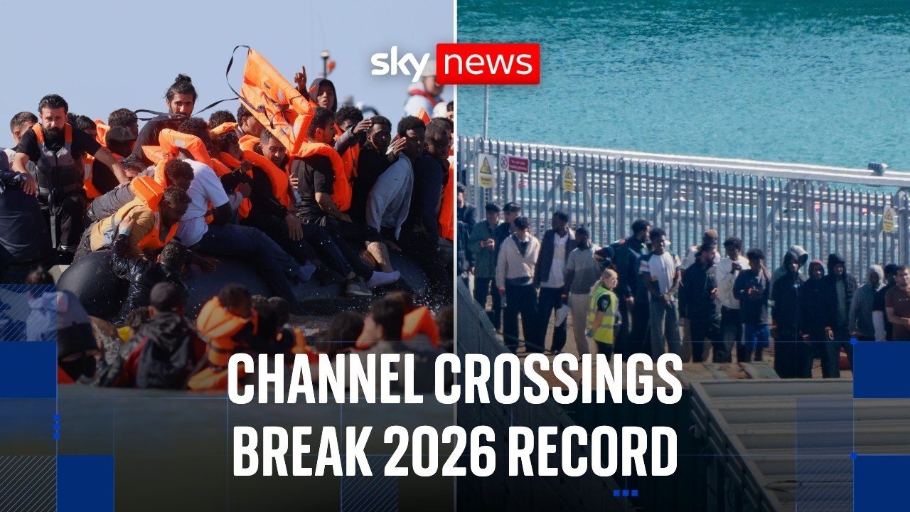 781 small boat migrants crossed the English Channel in a single day