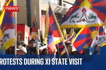 Protests in US during Chinese President Xi's state visit