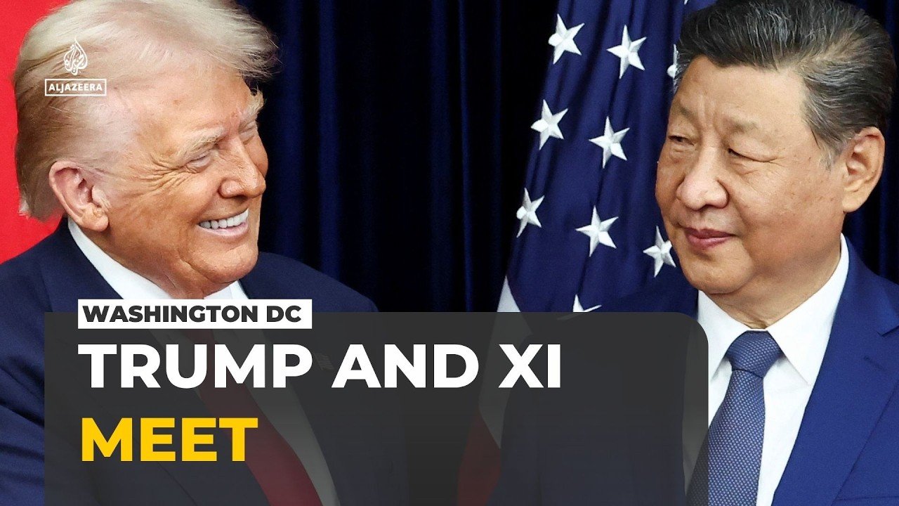 Trump and Xi call for cooperation as US-China leaders meet at White House