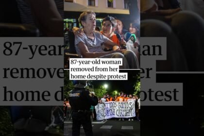 87-year-old woman removed from her Madrid home despite protest