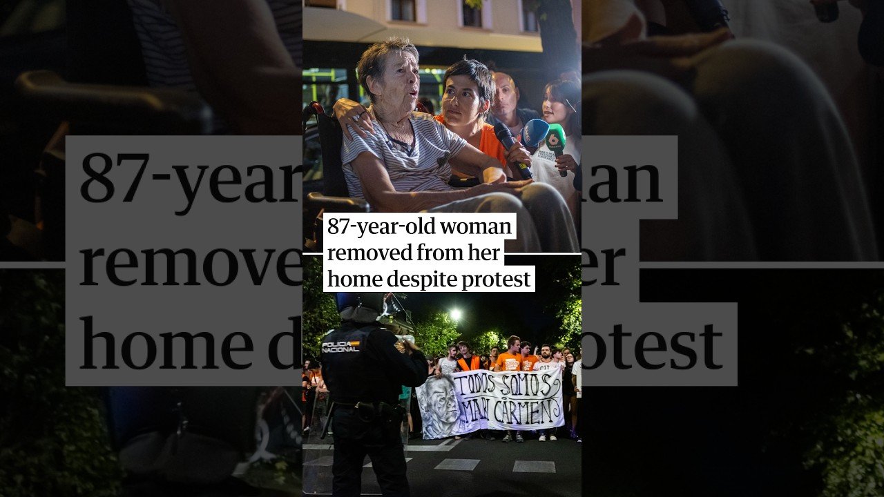 87-year-old woman removed from her Madrid home despite protest
