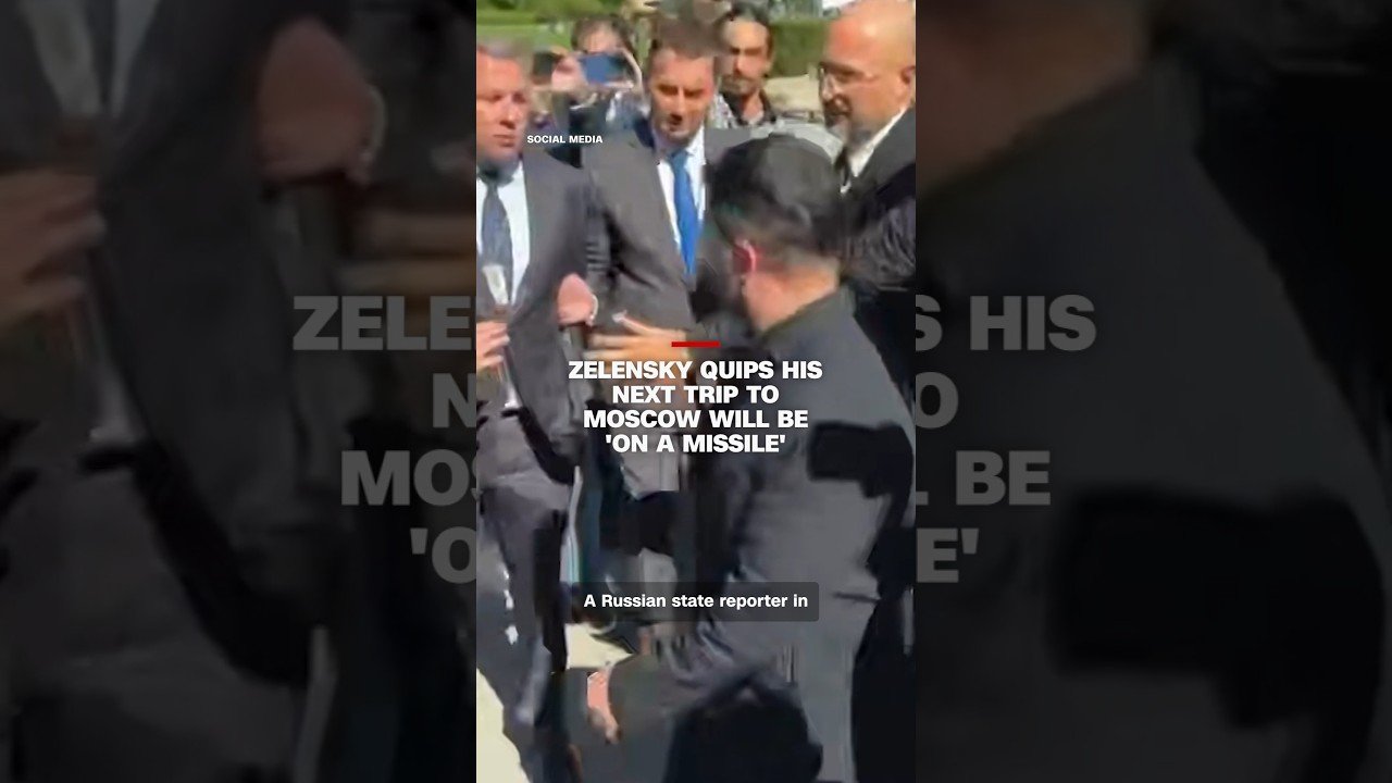Zelensky quips his next trip to Moscow will be ‘on a missile’