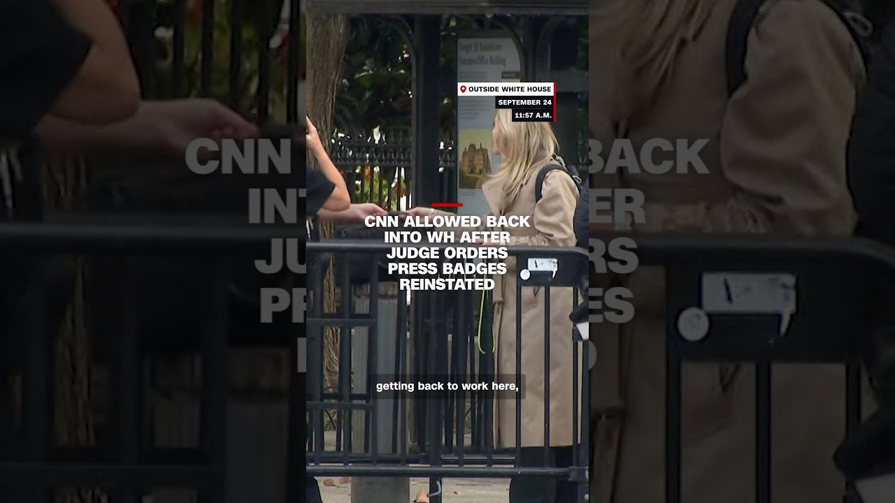 CNN allowed back into WH after judge orders press badges reinstated