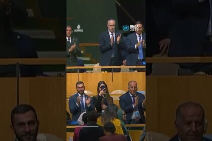 Delegates walk out of Netanyahu’s UN speech | AJ #shorts