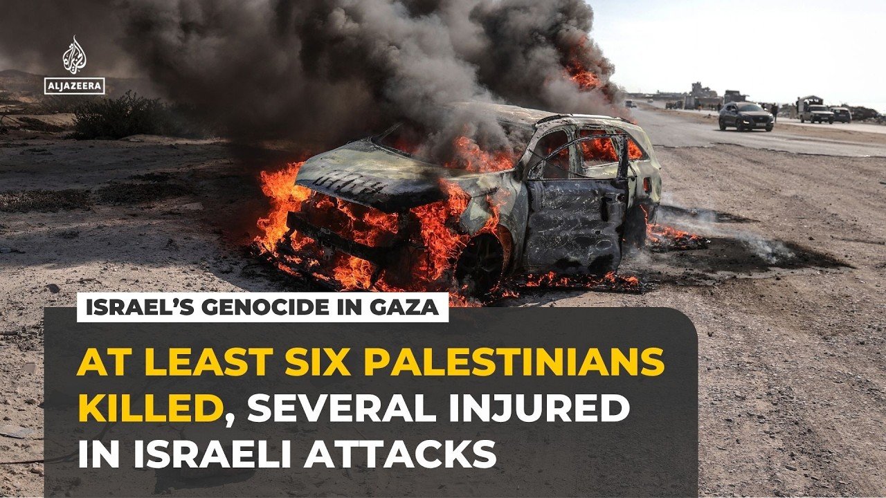 Israeli attacks kill at least six Palestinians across Gaza amid ceasefire