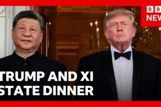 Trump hosts China's Xi at White House state dinner | BBC News