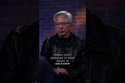NVIDIA CEO’s message to kids about AI