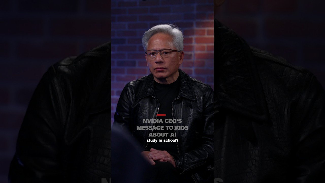 NVIDIA CEO’s message to kids about AI