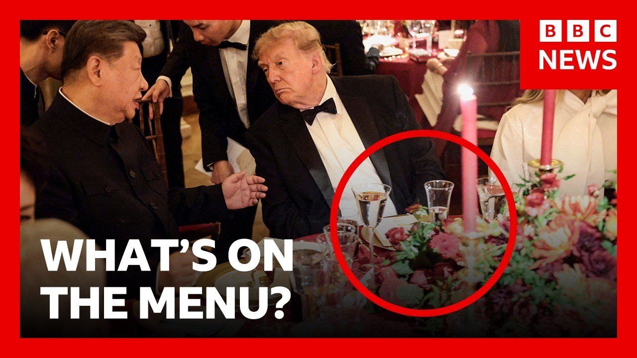 What Trump and Xi dined on at the White House state dinner | BBC News