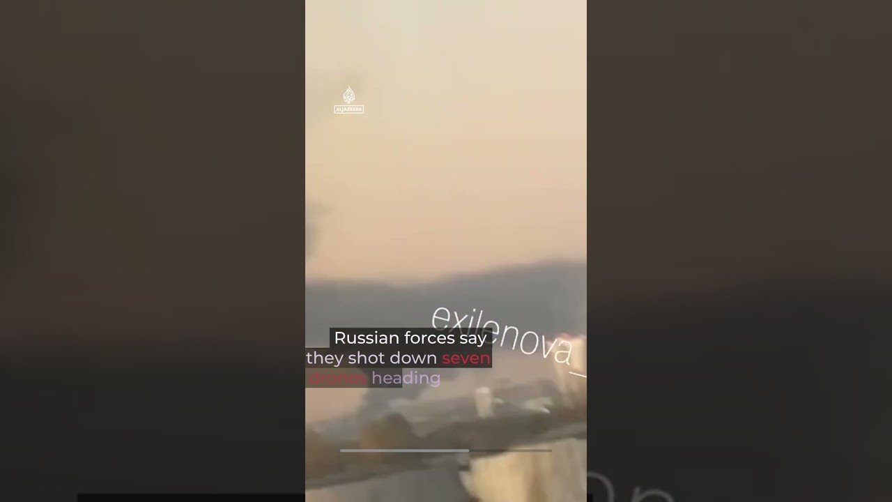 Multiple regions in Russia come under Ukrainian drone attacks`