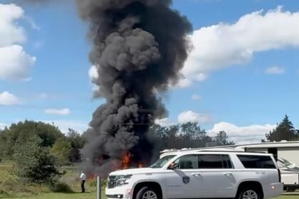 Texas Air National Guard F-16 crashes in Michigan, sparking evacuation
