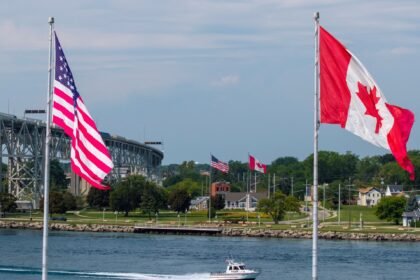 US ban on $1bn of Canadian goods takes effect in Trump’s latest retaliation