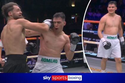 'He's knocked his teeth out!' | Romero forgets gum shield but wins seconds later!