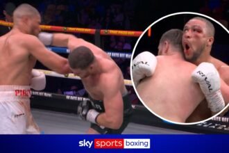 Pirotton mocks Fisher after HUGE right hand!