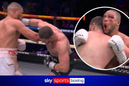 Pirotton mocks Fisher after HUGE right hand!