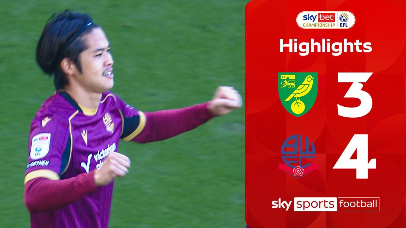 Bolton edge Norwich in topsy-turvy seven-goal THRILLER!