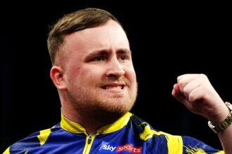 What does Littler need to do to complete darts clean sweep?