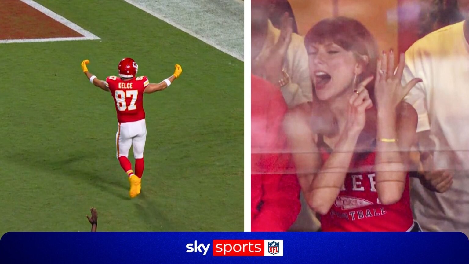 Taylor Swift sends message after record-breaking Kelce touchdown!