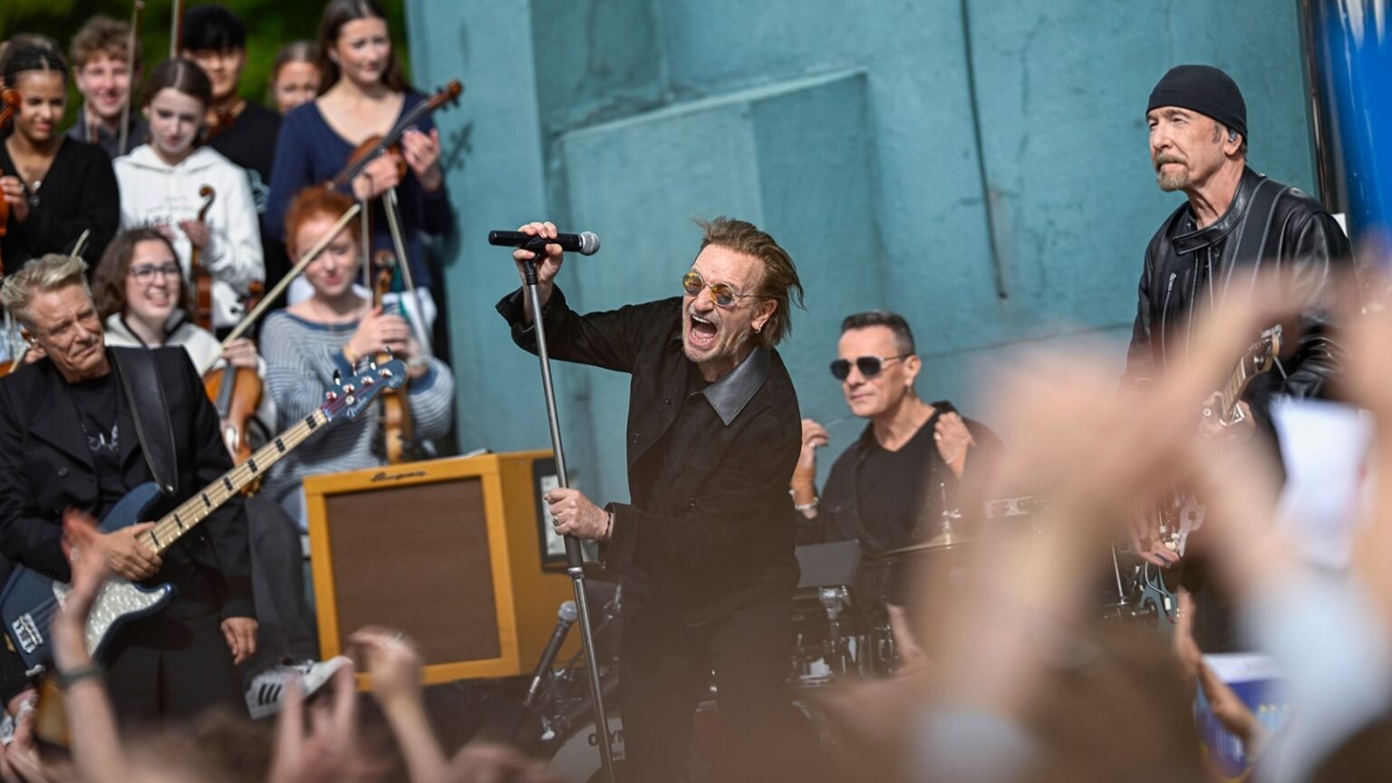 See U2’s 50th-Anniversary Performance at Their Old High School