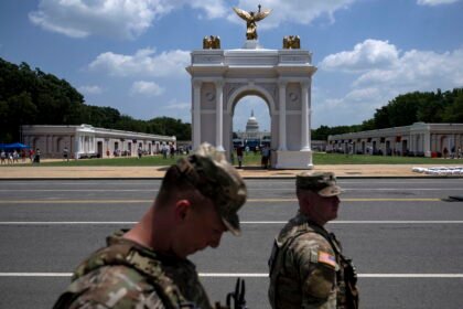 Trump's D.C. arch is now a military complex. Here's how that complicates things