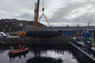 U.S. and UK navies successfully launch 3,700-pound submarine-sinking torpedo from robotic drone submarine in historic first