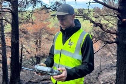 How drones are hunting fires hidden beneath the Cairngorms