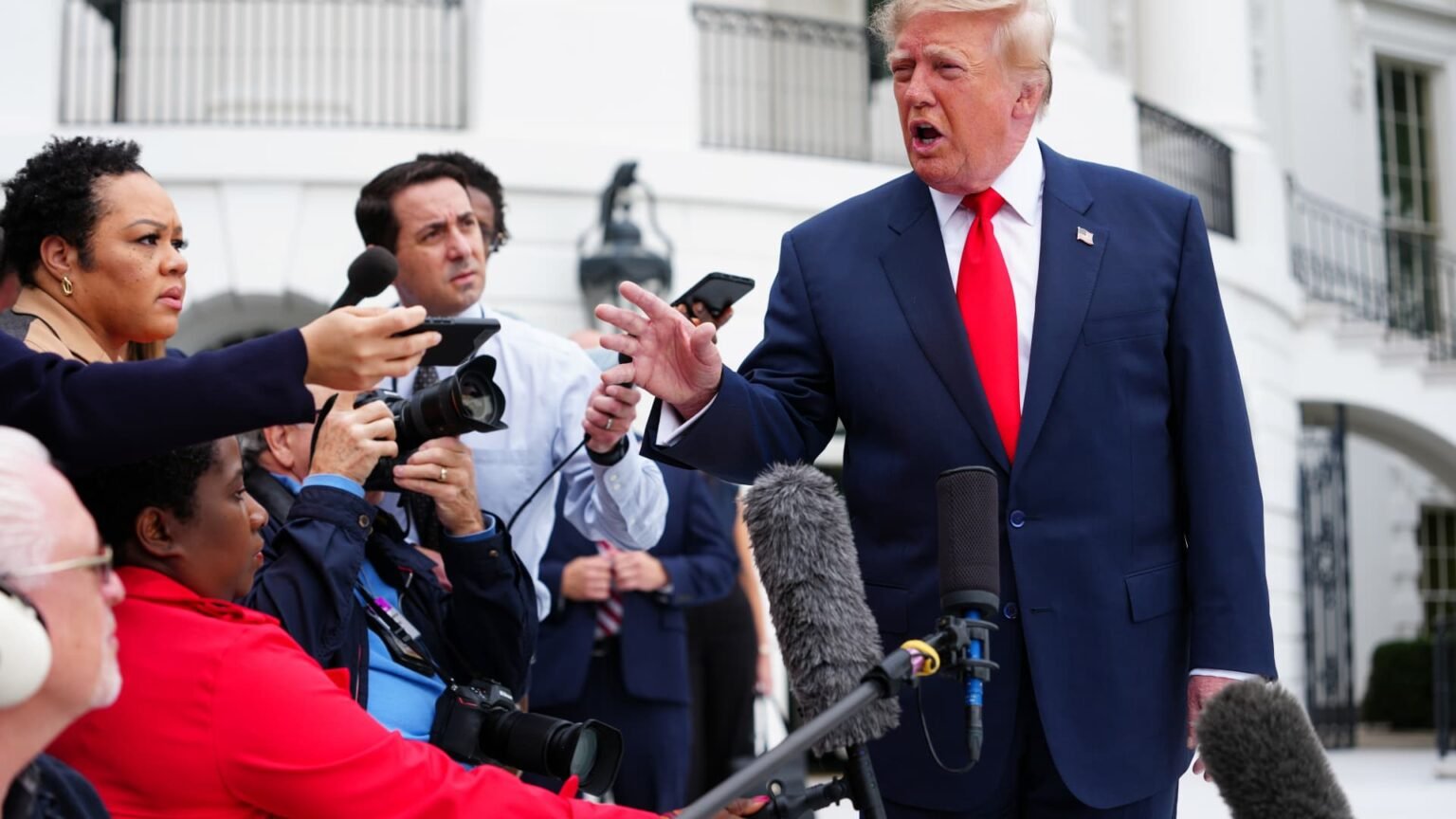 Trump says he is 'going to look at' joining Saudi Arabia in the fight against Iran-backed Houthis after deadly airport strike