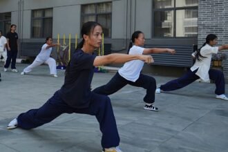 Young martial artists train in China’s ancient mountain schools