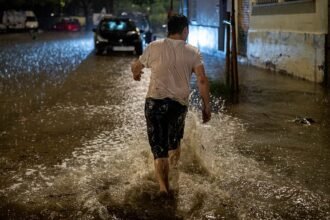 Floods leave streets and roads submerged across Catalonia
