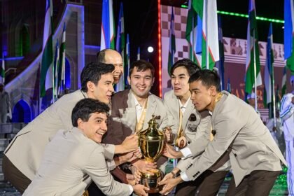Uzbekistan wins home gold at record-breaking Chess Olympiad in Samarkand