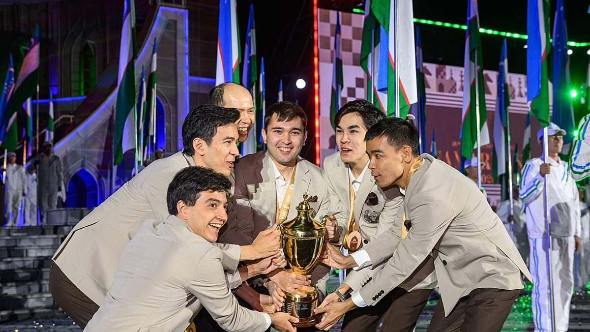 Uzbekistan wins home gold at record-breaking Chess Olympiad in Samarkand