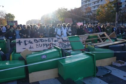 French students clash with police as school protests continue