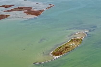 The Caspian Sea has been shrinking for decades. Now, a new island has emerged