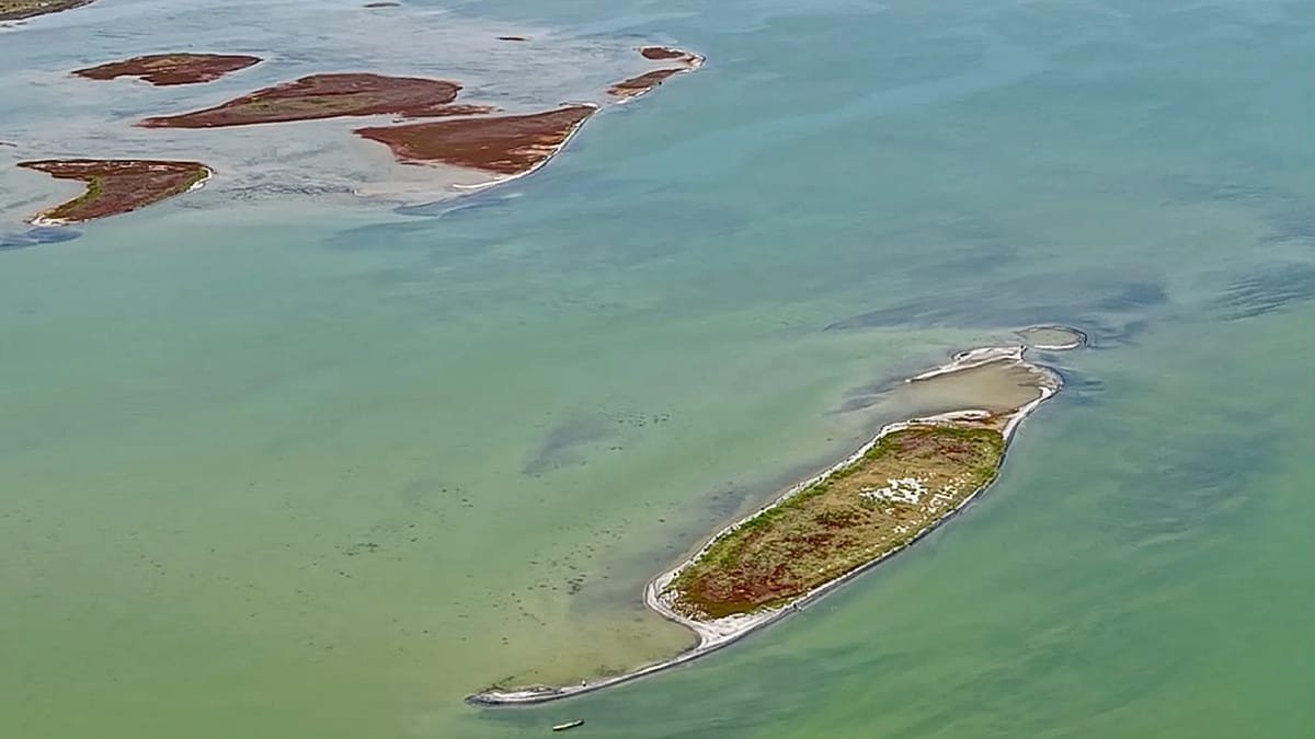 The Caspian Sea has been shrinking for decades. Now, a new island has emerged